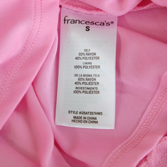 Francesca's Cleo Exaggerated Bow‎ Mini Dress Date Night Romantic Sz S - Picture 6 of 12